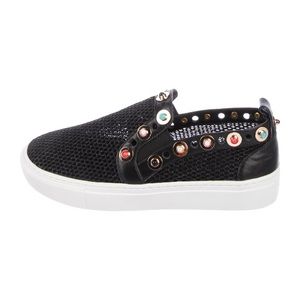 Giuseppe Zanotti Embellished Mesh Sneakers/Size 6